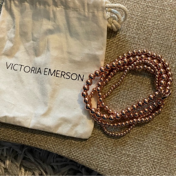 Victoria Emerson Jewelry - Victoria Emerson Bracelets Aimee Rose Gold Stacking Set of 4